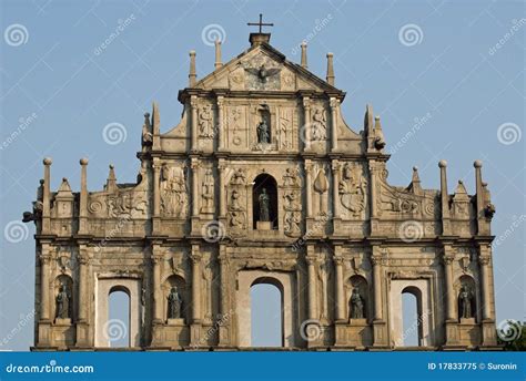 Ruins of St.Paul s stock image. Image of architecture - 17833775