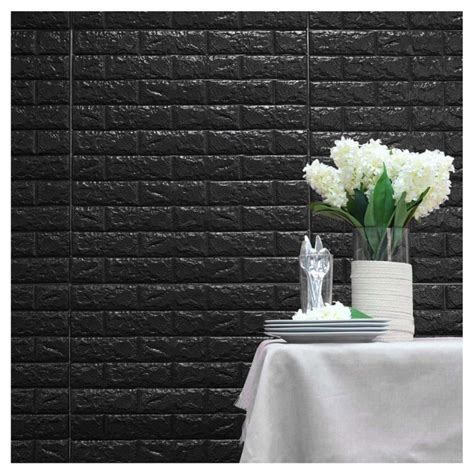 Jual Paket Lembar Wallpaper D Modern Foam Batu Bata Wallstiker