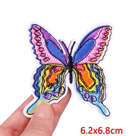 Cartoon Embroidery Patch Butterflyflowercar Iron On Patches For Clothing Thermoadhesive