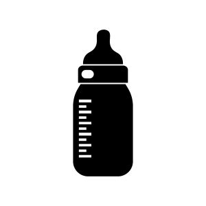 Black And White Clipart Milk Bottle