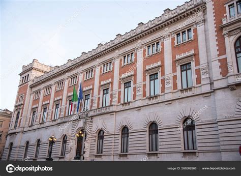 Rear Facade Palazzo Montecitorio Parliament Building Rome Italy Seat Chamber — Stock Photo ...