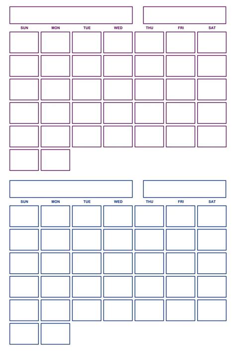 Blank Calendar - 10 Free PDF Printables | Printablee | Planner calendar ...