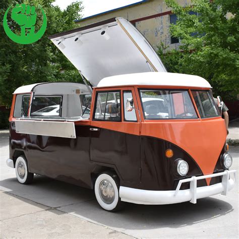 Customized Fashion Ice Cream Truck Vw Bus Mobile Food Trailer For Sale