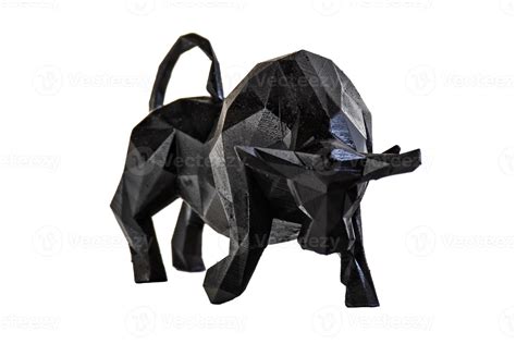 black bull on white background 19947053 Stock Photo at Vecteezy