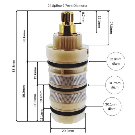 Bristan Thermostatic Shower Cartridge Bristan E10017 National Shower Spares