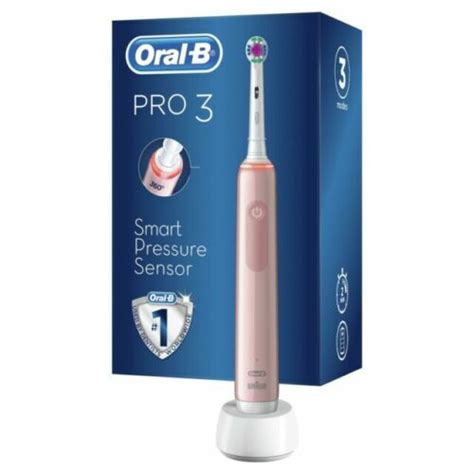 Oral B Pro 3 Electric Toothbrush With Smart Pressure Sensor 3500 Pink