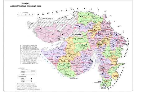 High Resolution Map of Gujarat - BragitOff.com