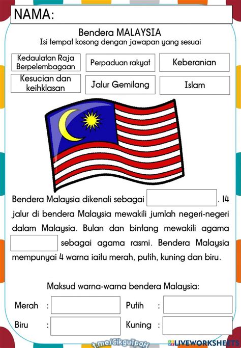 Maksud Bulan Bintang Bendera Malaysia Jalur Gemilang Kaedah Melukis