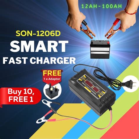 V A Smart Fast Charger Son D For Lead Acid Battery Gel