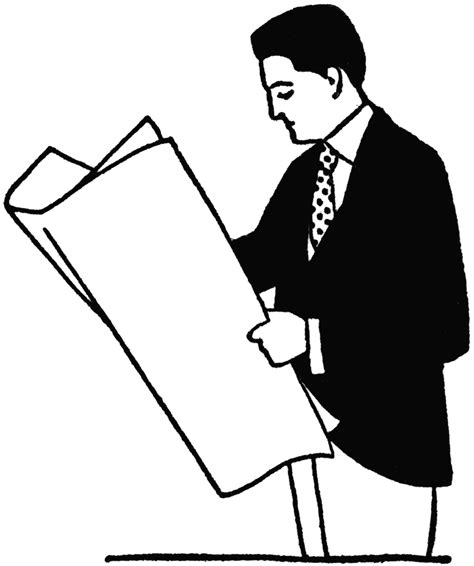 person reading newspaper clipart 10 free Cliparts | Download images on ...