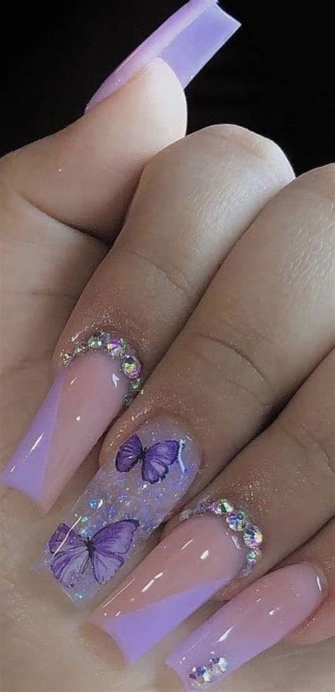 Purple Acrylic Nails Artofit