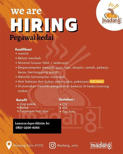 Lowongan Kerja September 2022 Crew Outlet Madang Solo INFO LOKER SOLO