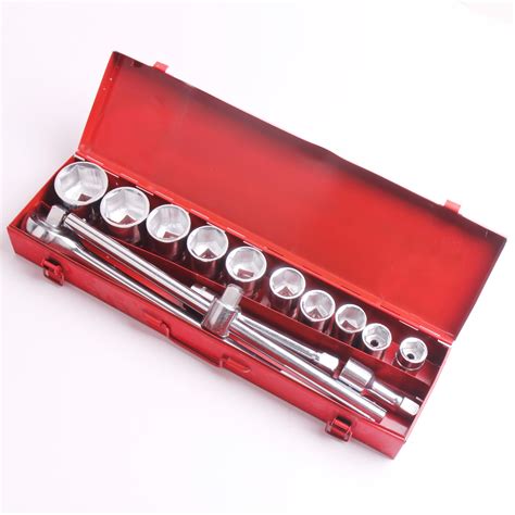 Coffret de douilles camion 3 4 Diam 19 mm 6 pans 13 pièces Leroy