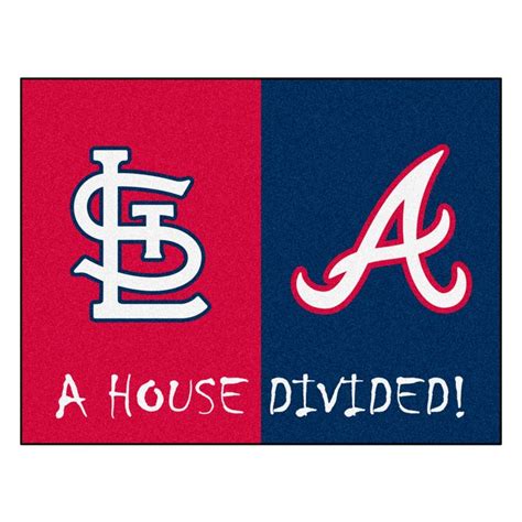 Mlb House Divided Cardinals Braves House Divided Mat Usd