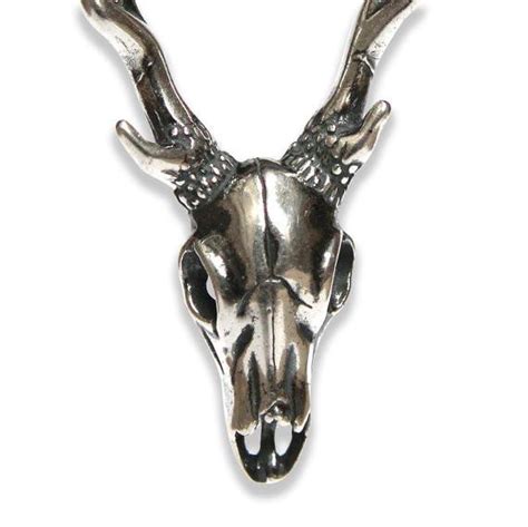 Sterling Deer Skull Pendant Necklace | Moon Raven Designs