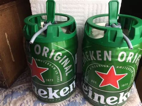 Barril Heineken 5l Válvula Vazio Kit De 2 Un Decoração