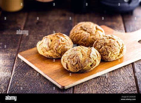 Traditional Brazilian Biscuit Called Broa De Milho Ou De Fubá Made