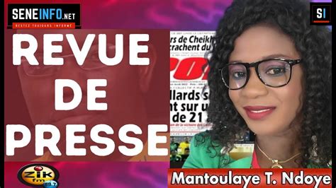 Revue De Presse Wolof Rfm Mardi 21 Mars 2023 Mantoulaye Thioub