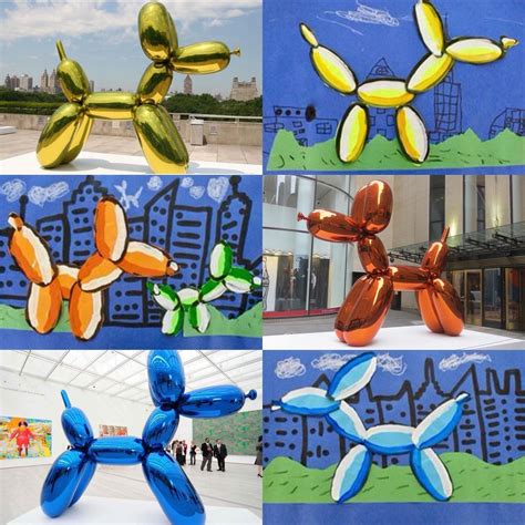 Balloon dog art project | Balloon dog art ideas, Balloon dog art lesson