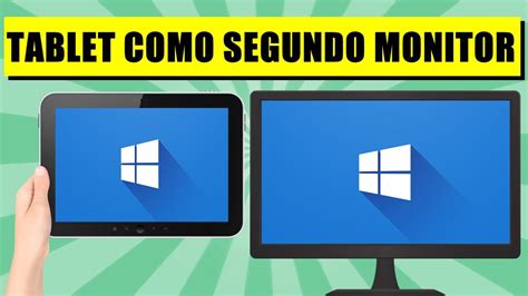 Usar O Tablet Como Segundo Monitor No Pc Youtube