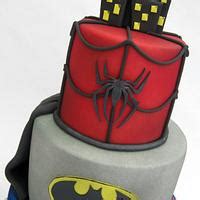 3 Tier DC Comics Superhero Cake Decorated Cake By Sam CakesDecor