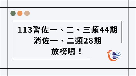 【2024年】警大警佐、消佐班放榜了！最新榜單立即看！ 高見公職‧警察考試權威補習班