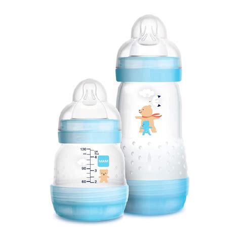 Kit 2 Mamadeiras Easy Start Set 130 260ml Azul Mam Submarino