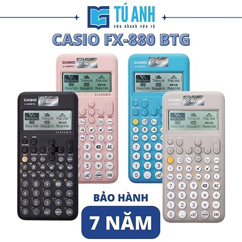 Mua Máy Tính CASIO FX 880 BTG Lựa Chọn Màu Sắc Hồng Phấn tại TÍN