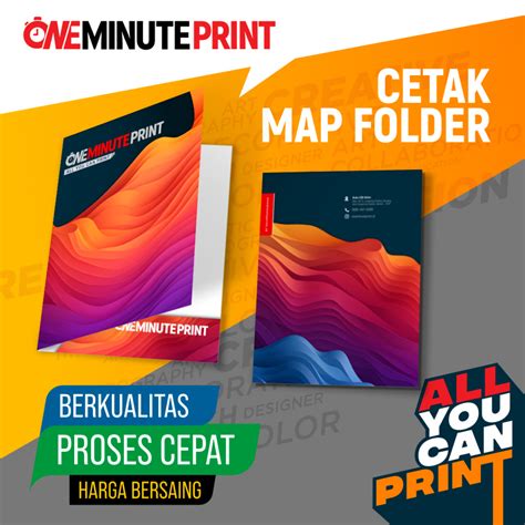 Jual Cetak Map Folder Custom ONE MINUTE PRINT Shopee Indonesia