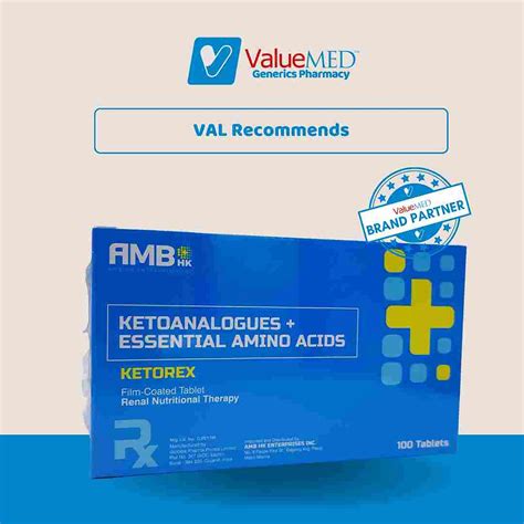 Ketoanalogues Essential Amino Acids Tablet S Ketorex Valuemed