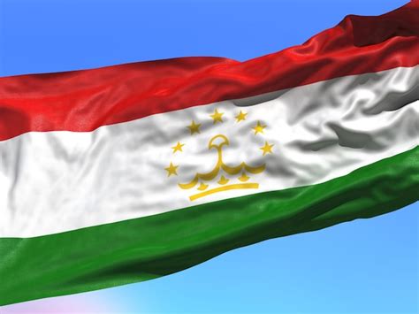 Premium Photo | Tajikistan of flag