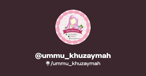 Ummukhuzaymah Instagram Tiktok Linktree