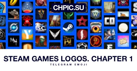 Telegram Emoji 🎮 From Steam Games Logos Chapter 1 Pack