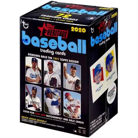 Mlb Topps Heritage Baseball Trading Card Blaster Box Packs Toywiz