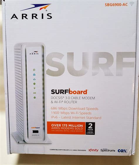 Buy Arris Surfboard Sbg Ac Docsis X Cable Modem Wi Fi Ac