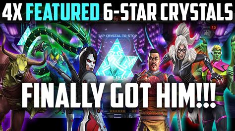 4x 6 Star Featured And 6 Star Nexus Crystal Opening Finally Got This Champ Mcoc Youtube