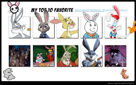 My Top 10 Favorite Rabbits Bunnies And Hares By Ezmanify On Deviantart