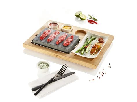 Ernesto Hot Stone Grill Set Piecesgrill Surface Approx X Cmfeatures Non Slip Feet