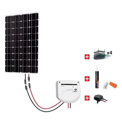 Kit Solaire Camping Car 100W 12V Uniteck