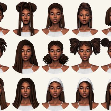 Get More From Sheabuttyr On Patreon Sims Hair Sims 4 Afro Hair Sims