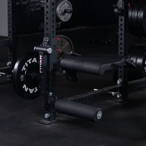 Titan Series Rack Mounted Leg Curl And Extensions Attachment Titan