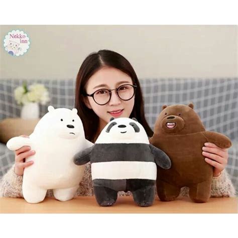 Jual Boneka We Bare Bears Ice Bears Standing Plush Berdiri Terbaru Lucu