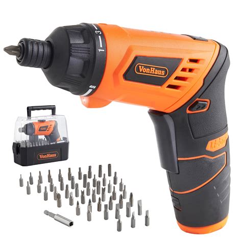 Buy Vonhaus V Cordless Screwdriver Pivot Handle Lithium Ion Led