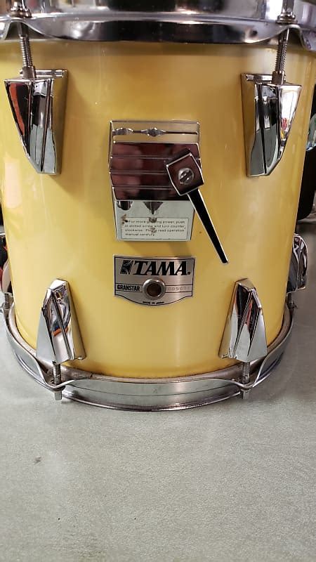 Tama Granstar 10x10 Tom 1980s Silky Yellow Reverb