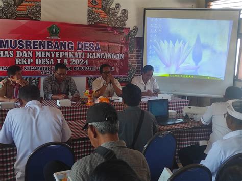 Musrenbang Desa Mengenai Rancangan Rkp Desa T A Desa Sesandan