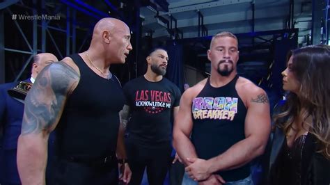 The Rock Bron Breakker Helped Roman Reigns To Defeat Cody Rhodes In