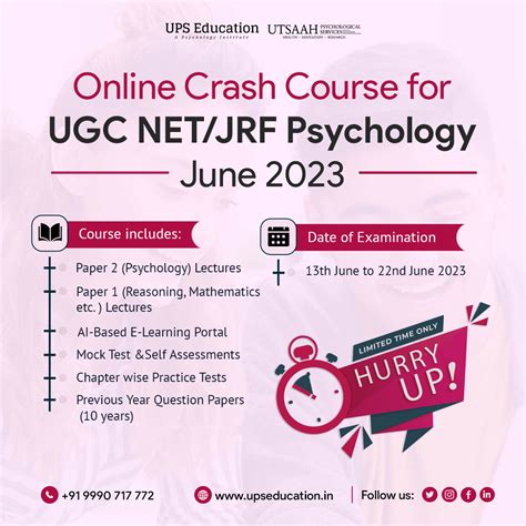 Crash Course For Ugc Net Jrf Psychology June Artofit