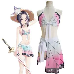 Wholesale Demon Slayer Kimetsu Yaiba Kochou Shinobu Swimsuit For Fun