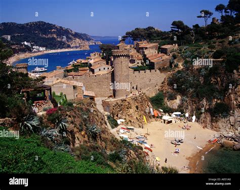 Tossa De Mar, Daytime View Stock Photo - Alamy