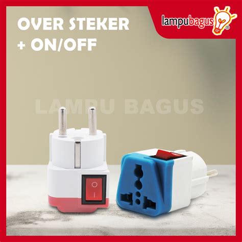 Jual Over Steker Saklar On Off Colokan Kaki 3 Serbaguna Saklar On